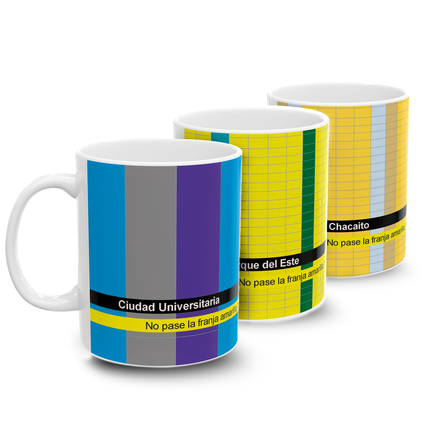 Taza de Cerámica Premium Estaciónes Metro de Caracas