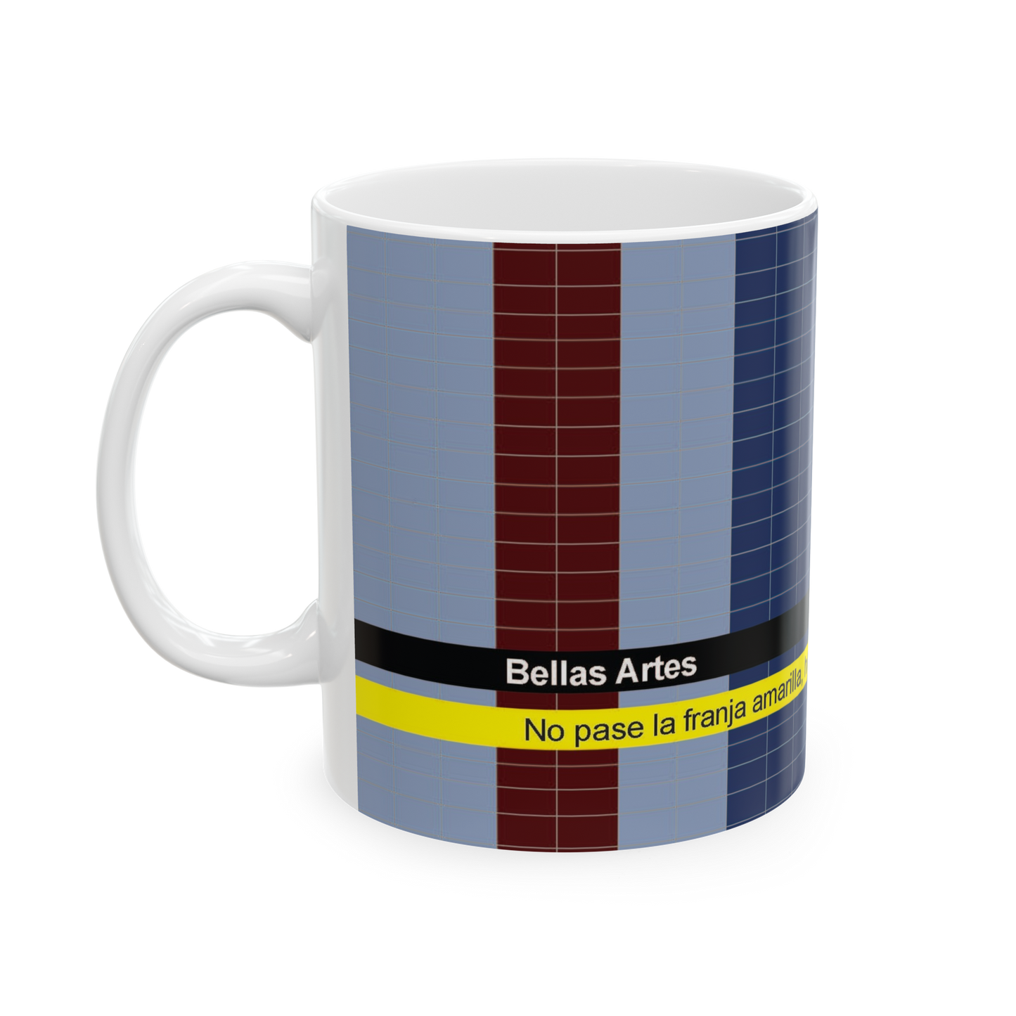 Taza de Cerámica Premium Estaciónes Metro de Caracas